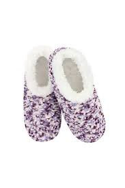 Womens "Popcorn Plush" Boucle Snoozies - Purple