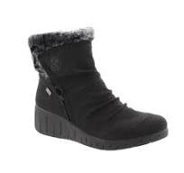 Rieker Side Zip Winter Boot Y1361-00 Black