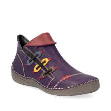 Womens Rieker Slip-On Ankle Boot 72581-30 Purple - 1 ONLY SIZE 37 (6-6.5) - 20% OFF