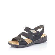 Womens Rieker Backstrap Sandal 64573-00 Black