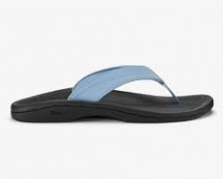 Womens Olukai Ohana Sandal 20110-FN40 Ocean Fog/Black