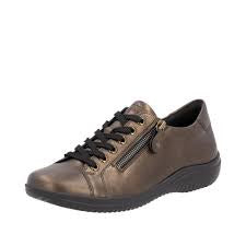 Womens Rieker Sneaker w/ Side Zip D1E03-25 Bronze