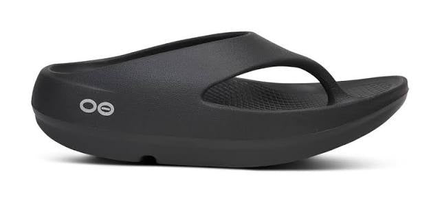 Womens Oofos OOriginal + Thong Sandal 2000-BLK Black
