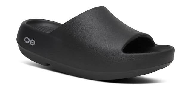 Womens Oofos OOahh + Slide Sandal 2200-BLK Black