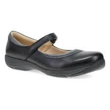 Womens Dansko Stacy 2.0 Slip-On Shoe w/ Strap - WIDE - 10406500200 - Black