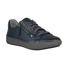 Josef Seibel "Claire 13" Leather Sneaker -  Indigo