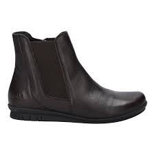 Josef Seibel "Violet 05" Leather Ankle Boot - Chocolate