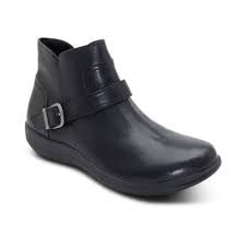 Aetrex Leah Buckle Bootie DM7810 - Black
