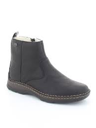 Mens Rieker Leather Dress Boot w/ Side Zip 05360-00 Black