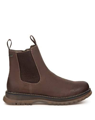 Mens Romika "Patton 02" Pull-On Boot - Brown Tumble
