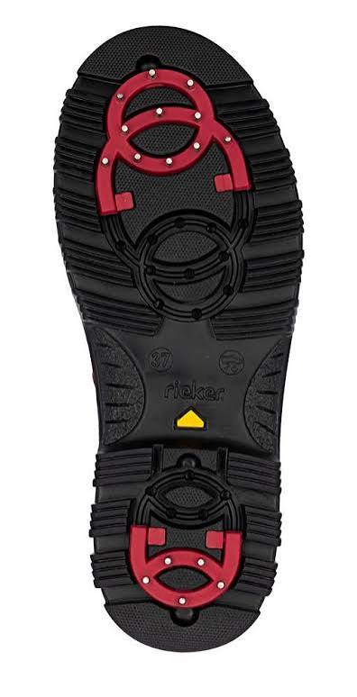 Rieker Mid-Height Suade Boot X8251-35 Red