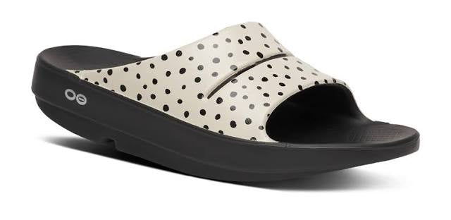 Womens Oofos OOahh Slide Sandal - Limited Edition - 1103-PBL Pebble