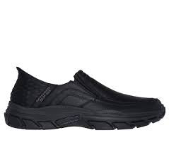 Mens Skechers "Slip-Ins" Respected - Elgin Sneaker - WIDE - 204810WW-BBK Black
