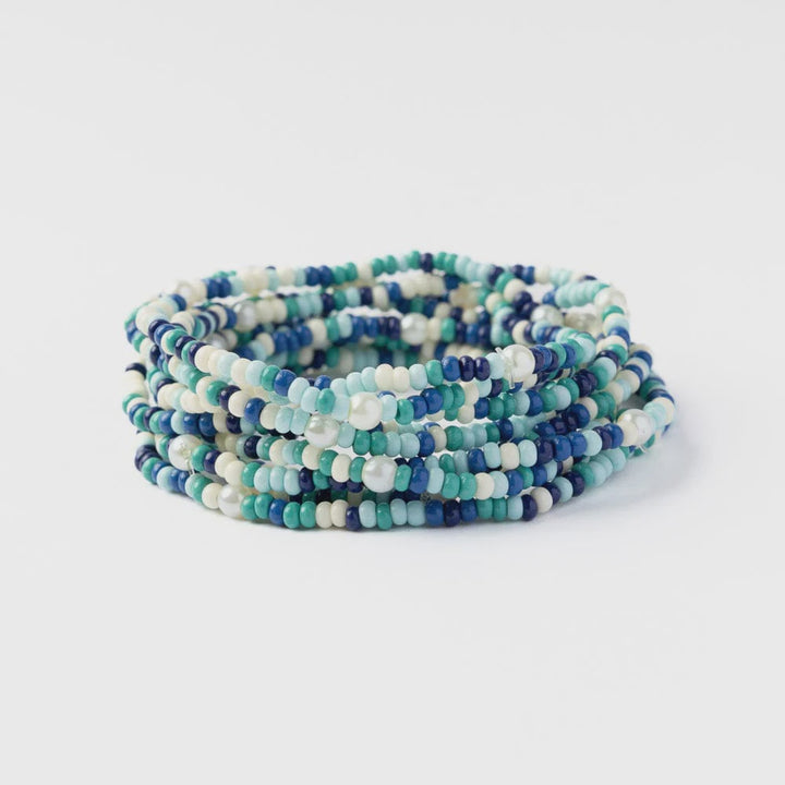 Ink + Alloy Sage 10-Strand Bracelets - Blue