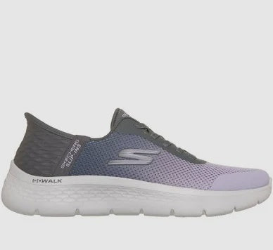Skechers Slip-Ins Go-Walk Flex - Grand Entry - 124836-CCLV Charcoal/Lavender