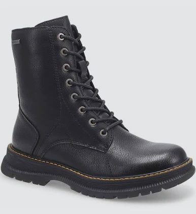 Mens Josef Seibel "Palomino 01" Laced Boot - Black