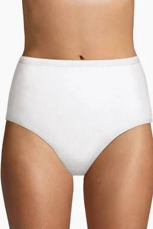 Hanes 6-Pack Cotton Panty - Full Brief - White