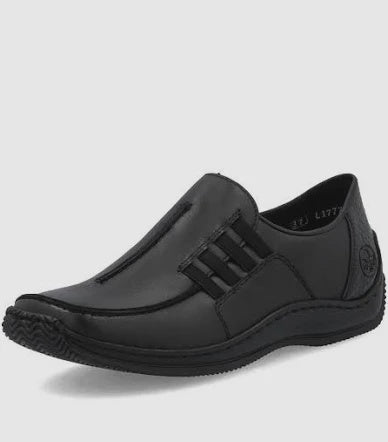 Womens Rieker Slip-On Shoe L1777-00 Black