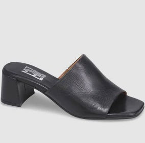 Miz Mooz Kaye Heeled Slide S-4068-03 Black