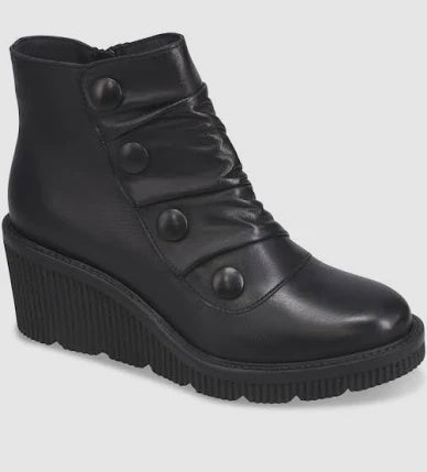 Miz Mooz Alice Wedge Ankle Boot IB2610-Black