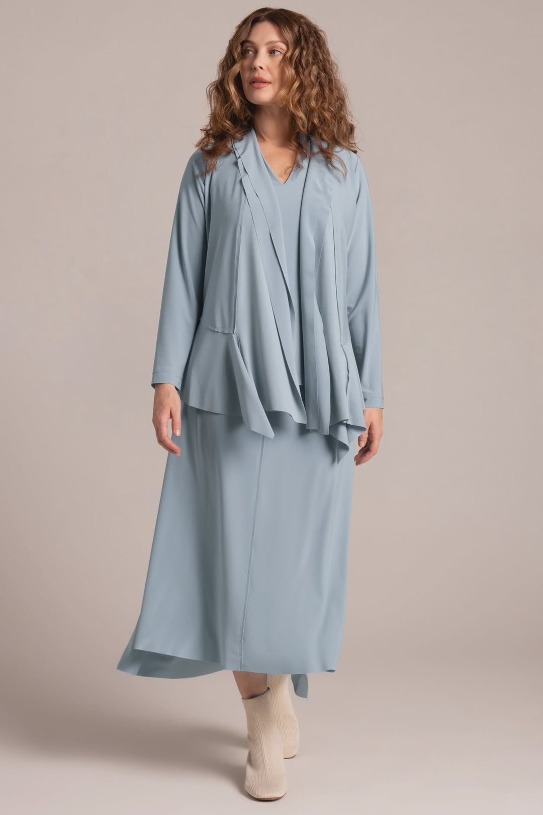 Sympli Splice Cardigan 25186-3 Stone Blue