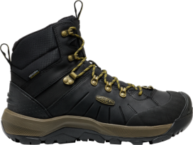 Mens Keen Revel IV Polar Mid Hiking Boot 1031021-Black/Lemon Curry