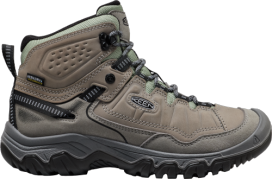 Womens Keen Targhee IV Waterproof Mid-Cut Hiking Boot - WIDE - 1032231 - Steel Grey/Lilly Pad