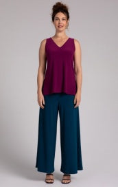 Sympli Go To V-Neck Relax Tank Top 21230-Amaranth