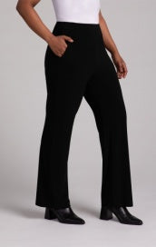 Sympli Straight Leg Pant w/ Yoke 27303-BLK Black