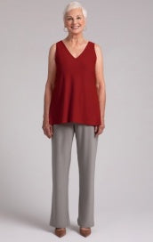 Sympli Go To V-Neck Relax Tank 21230-Red