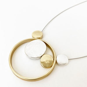 Caracol Necklace 1506-MXG Gold Combo