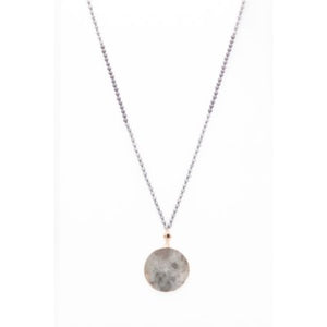 Caracol Necklace 1559-GRY-G Grey/Gold Combo