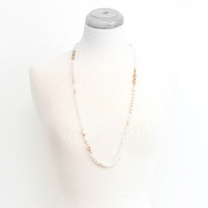 Caracol Necklace 1561-MXW-G White/Gold Mix