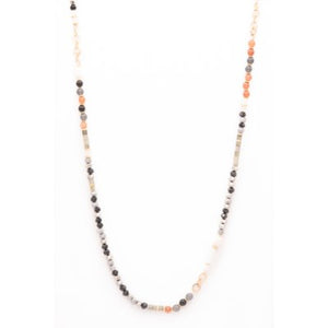 Caracol Necklace 1561-TER-G Black/Grey Mix