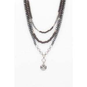 Caracol Necklace 1627-GRY-S