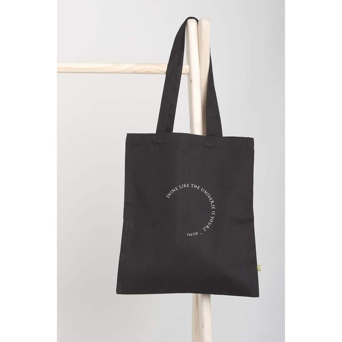 Om + Ah Canvas Tote Bag - Shine Like the Universe is Yours