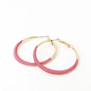 Caracol Earring 2491-BLH-G Mauve/Gold