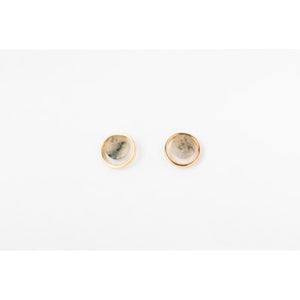 Caracol Earring 2559-GRY-G Gold