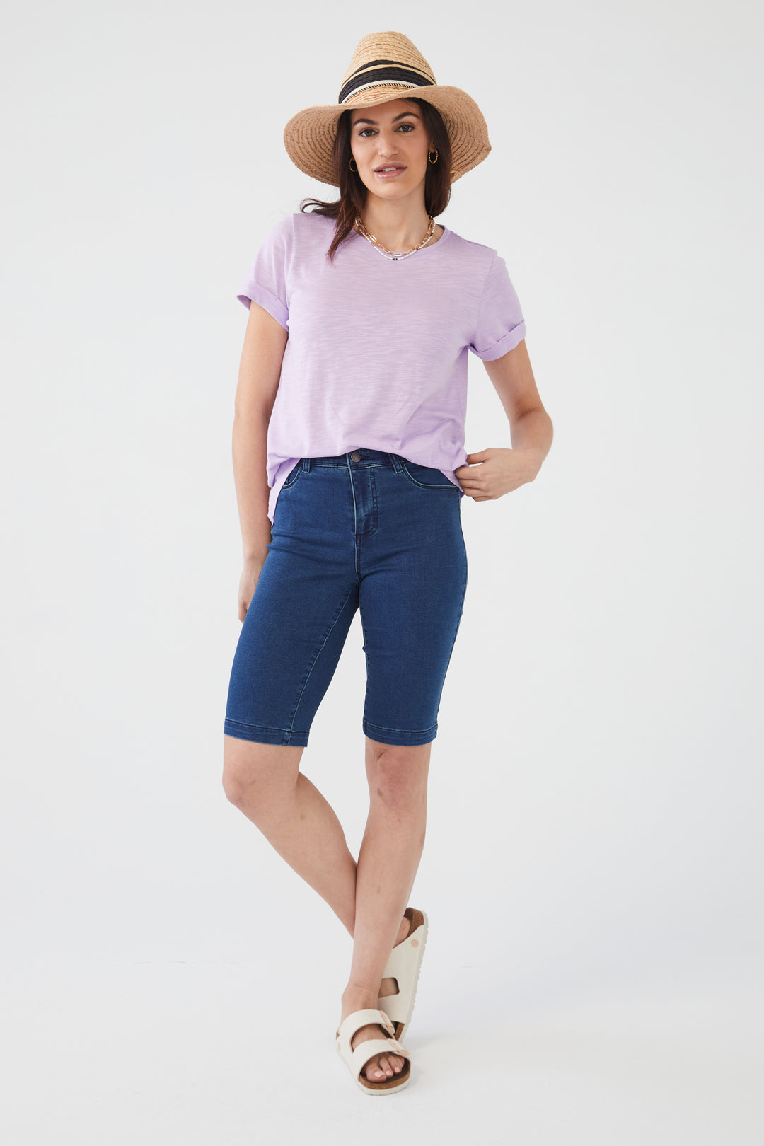 FDJ Olivia Bermuda Short 2983711-DIN  Dark Indigo