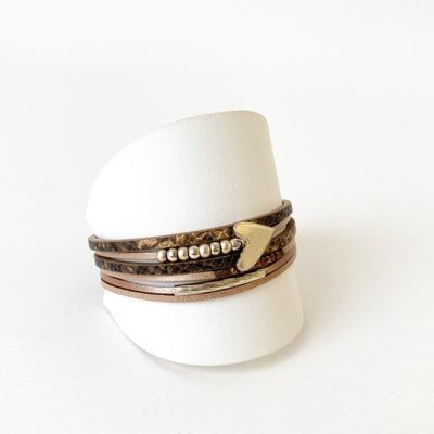 Caracol Bracelet 3148-COF Coffee Combo