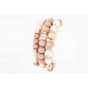 Caracol Bracelet 3227-PNK-G Pink/Gold