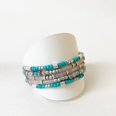 Caracol Bracelet 3237-MXP-S Turquoise/Silver