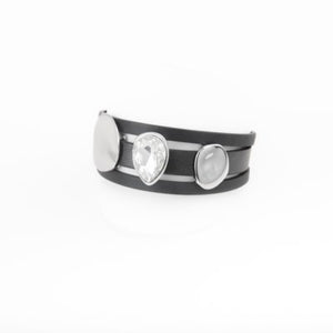 Caracol Bracelet 3269-BLK-S Black/Silver