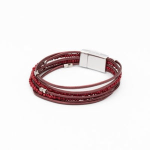 Caracol Bracelet 3271-RED-S Red/Silver