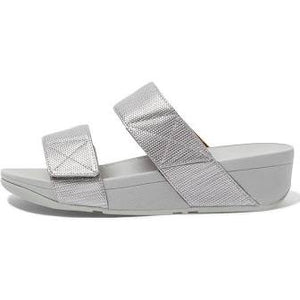 Fit Flop Mina Textured Glitz Slide Sandal DO1-011 Silver