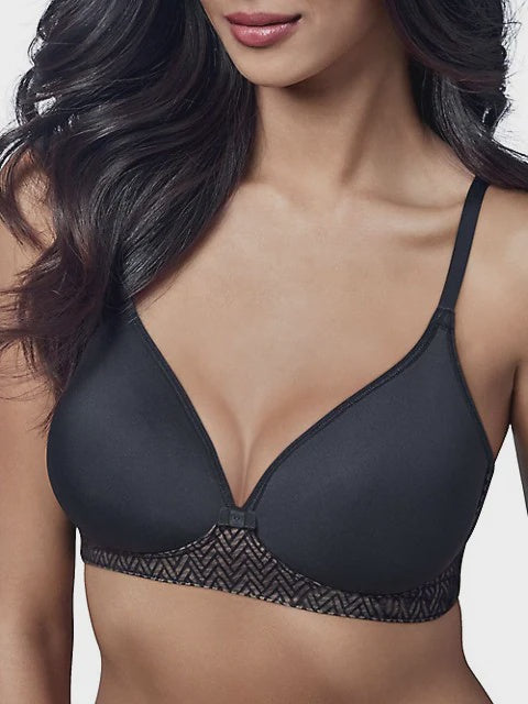 Wonderbra Wire Free Bra E1840-BLKSTL Black/Warm Steel