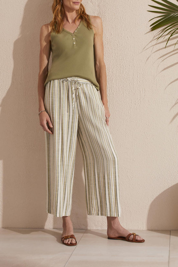 Tribal Flowy Woven Crop Pant 7704O-4400-0487 Cactus