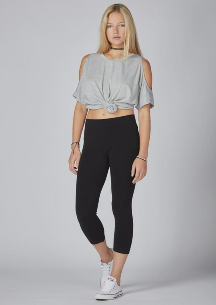 Shannon Passero 3/4 Length Bamboo Legging - Black