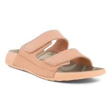 Womens Ecco 2nd Cozmo Slip-On Adjustable Sandal 206823-02664 Dusty Peach