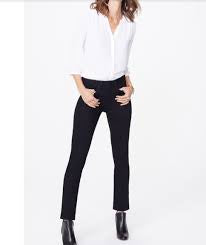 NYDJ Sheri Slim Leg Jean in Petite PNBBSS8518 - Black
